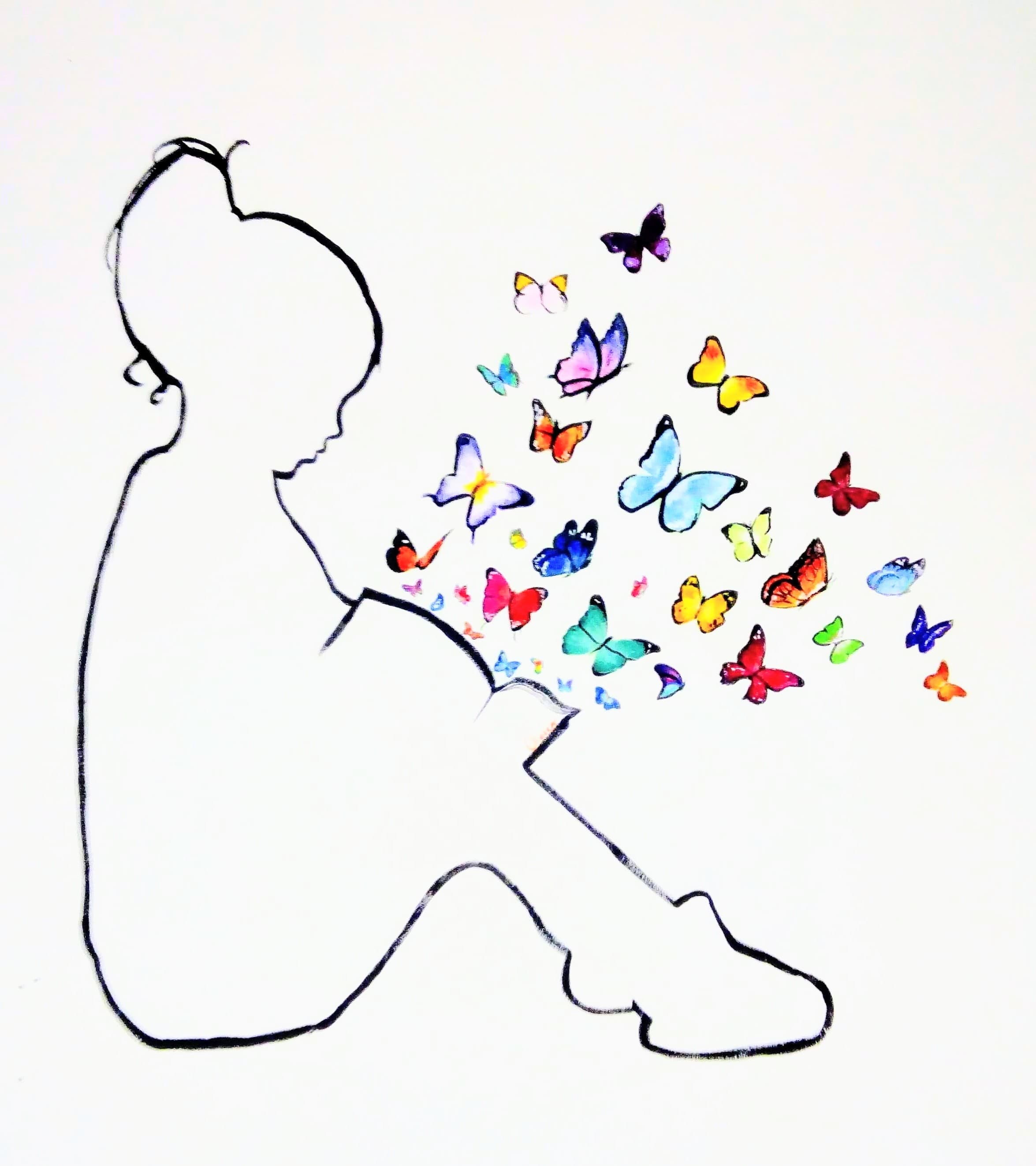 Mural Chica Mariposa